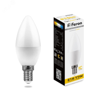 Лампа светодиодная LED 11вт Е14 теплый матовая свеча 25941 Feron pe801813 фото