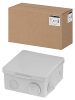 Распаячная коробка ОП 100х100х55мм, крышка, IP54, 8вх. SQ1401-0113 TDM ELECTRIC pe688406 фото