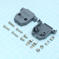 DS1045-15AP1S1-A Кожух для D-SUB разьема 15 контактов с короткими винтами, пластик, серый CONNFLY pe317974 фото
