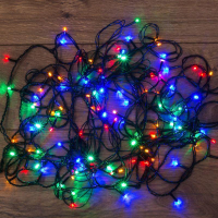 Гирлянда светодиодная универсальная 20м 200LED мультиколор 16Вт IP20 с контроллером 304-119 NEON-NIGHT pe655383 фото