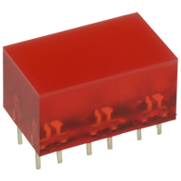 L-885/6IDT Индикатор шкальный 10х16мм/красный/625нм/5-10мкд/120° Kingbright pe5656 фото