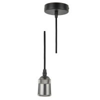Патрон декоративный DLC-T-S31/E27 TS/1M/BL PEARL BLACK Techno провод 1м и крепление алюм. Uniel UL-00005287 Uniel pe823832 фото