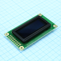 WEH000802AGPP5N00100 OLED символьный 8х2 (0802А), зеленый, 8-битный паралл. интерфейс 6800, VDD = 3.0 ... 5.3 В, -40...+80С WINSTAR pe450328 фото