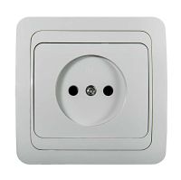 Розетка 1-м СП Classico 2022 16А IP20 бел. ASD / 4680005959891 IN HOME pe556569 фото