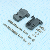 DS1045-09AP1L1-A Кожух для D-SUB разьема 9 контактов с удлиненными винтами, пластик, серый CONNFLY pe317977 фото