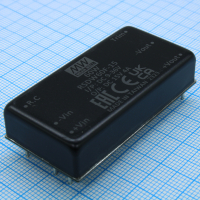 RSDW60F-15 DC/DC, 60Вт, вход 9…36В, выход 15В/4А, изоляция 3000В DC, КПД 92%, максимальная емкостная нагрузка не более 3900мкФ, 2x1