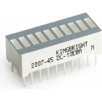 DC-10EWA Индикатор шкальный 10-сегментный / красный/625нм/2.2-9мкд Kingbright pe5403 фото
