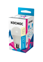 Лампа светодиодная A60 13Вт 3000К E27 220В КОСМОС LkecLED13wA60E2730 Космос pe575516 фото