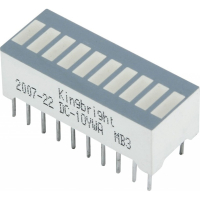 DC-10YWA Индикатор шкальный 10-сегментный / желтый/588нм/2.2-9мкд Kingbright pe5405 фото