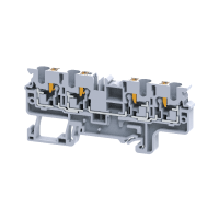 Клемма с 4-мя контактами push-in OptiClip СP-4-QUATTRO-(0,2-4)-I-серый КЭАЗ pe821277 фото