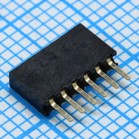 DS1065-01-1X6S8BV Разъем штыревой 1х6 контактов, шаг 1.27мм, высота 4.40мм CONNFLY pe523037 фото