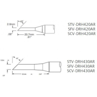 STV-DRH430AR Наконечник для PS-900 миниволна удлиненная 3 х 20.4 мм OKI-METCAL pe314654 фото