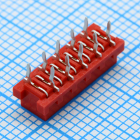 DS1015-04-10R6XB Розетка на плату IDC Micro Match 10 контактов, шаг 2.54мм, 250В 1.2А, монтаж в отверстия CONNFLY pe530207 фото