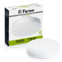 Лампа светодиодная LED 15вт GX53 белый таблетка 25836 Feron pe801823 фото