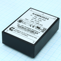 KAMN3024 AC-DC, 30Вт, выход 24В/1.3A, рег. вых=±10%Uном, вход 85…265V AC, 47…63Гц / 120...370V DC,  изоляция 3000V AC, в кожухе 76х51х23мм, -20…+50°С CHINFA pe155935 фото