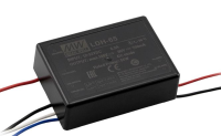 LDH-65-1400W DC/DC LED повышающий, вход 9.5…32В, выход 12.5…46В/1.4А, КПД до 95%, DIMM, 75x53x22.7мм, проводные выводы, -40…50/60°C, пластик Mean Well pe427807 фото