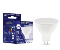 Лампа светодиодная 7Вт Soffit 4000К GU5.3 176-264В TKE-MR16-GU5.3-7-4K TOKOV ELECTRIC pe575775 фото
