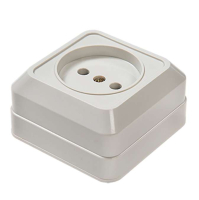 Розетка 1-м ОП Bolleto 7022 16А IP20 бел. ASD / 4680005959785 IN HOME pe556576 фото