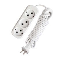 Удлинитель 3х7м без заземл. 10А IP20 Е-203 ПВС 2х1 АБС-пластик 9631966 UNIVersal pe558112 фото