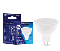 Лампа светодиодная 7Вт Soffit 6500К GU5.3 176-264В TKE-MR16-GU5.3-7-6.5K TOKOV ELECTRIC pe575776 фото