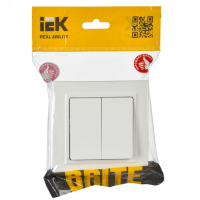 Выключатель проходной 2-кл. СП BRITE ВС10-2-6-БрБ 10А бел. BR-V22-0-10-K01 IEK pe554785 фото