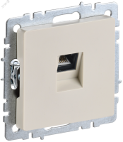 Розетка компьютерная СП RJ45 кат.5E BRITE РК10-БрКр беж. BR-K10-1-K10 IEK pe556065 фото