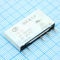 HF41F/24-ZS Сверхминиатюрное силовое реле серия HF41F SPDT (одна контактная группа-два направления) катушка 24В HONGFA pe428833 фото