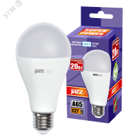 Лампа светодиодная PLED-SP 20Вт A65 4000К нейтр. бел. E27 230В/50Гц 5019669A Jazzway pe695329 фото
