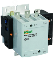 Контактор КМ-103 115А кат. 220В AC 1НО+1НЗ AC-3 22150DEK DEKraft pe584993 фото