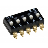 DMHA-05G-G DIP переключатель 5 групп шаг 2.54мм для поверхностного монтажа Switronic pe325665 фото
