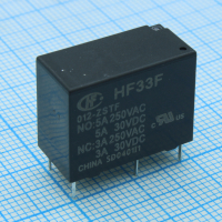 HF33F/012-ZSTF Реле, Конфиг: 1C; Uкатушки: 12 В; DC; Мощность катушки (max): 400 мВт; контакты: 5 А; Траб: -40...85 °C HONGFA pe540706 фото