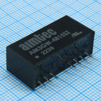 AM3GW-4815SZ DC/DC, 3Вт, вход 18…75В, выход 15В/0.2А, изоляция 1500В DC, КПД 84%, максимальная емкостная нагрузка не более 100мкФ, вход On/Off, SIP9, 26x9.3x12.5мм, -40…85°C, пластик AIMTEC pe416802 фото