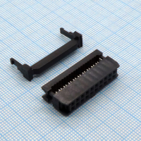 KLS1-204-20-B IDC разъем, розетка на плоский шлейф 20pin(2x10), шаг 2.54мм KLS pe156450 фото