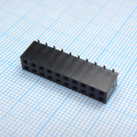 DS1023-11-2X10B8XBS Гнездо на плату SMD 2x10 конт., шаг 2.54мм, высота 7.4мм, позолоч. CONNFLY pe340003 фото