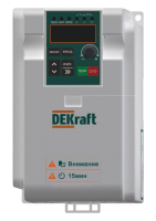 Преобразователь частоты DEKV060 1.5кВт 220В 1ф DEKV060G1R5S2 DEKraft pe548131 фото