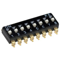 DMHA-08G-G DIP переключатель 8 групп шаг 2.54мм для поверхностного монтажа Switronic pe325667 фото