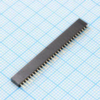 DS1065-01-1X30S8BV Разъем штыревой 1х30 контактов, шаг 1.27мм, высота 4.40мм CONNFLY pe523043 фото