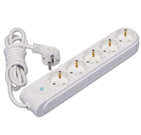 Удлинитель 5х5м с заземл. 16А IP20 с выкл. защ. шторки N5310063 Makel pe663844 фото