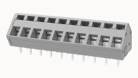 DG245-5.0-10P-11-00A(H) Нажимной безвинтовой клеммный блок 10 контактов. Зажим типа зажимная клеть. Серия DG245-5.0 Degson pe450596 фото