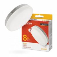 Лампа светодиодная LED-GX53-VC 8Вт таблетка 3000К тепл. бел. GX53 760лм 230В 4690612020723 IN HOME pe575269 фото