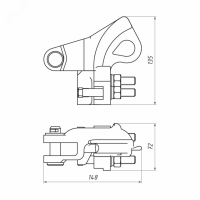 Зажим анкерный PAZ 3 (35-150кв.мм) 13402142 НИЛЕД pe577573 фото