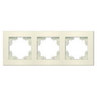Рамка 3-м Афина универс. сл. кость (ivory) A0045-I UNIVersal pe657446 фото