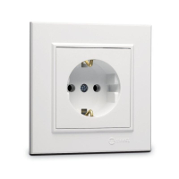 Розетка с/з СП Karea 16А IP20 бел. 56001028 Makel pe657702 фото
