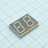 KCDA56-105 2-х разрядный сегментный индикатор smd 14,22мм/красный/635нм/4.7-17.7мкд/ОА Kingbright pe86823 фото