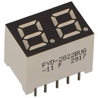 FYD-2822BUG-11 2-х разрядный индикатор 7мм/зеленый/570нм/60-80мкд/ОА FORYARD pe354343 фото