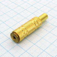 TRS 2.5 (micro jack) гнездо каб мет Gold . pe386855 фото