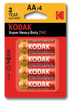 Батарейка R6-4BL EXTRA HEAVY DUTY [KAAHZ-4] (80/400/26400) СТРОГО КРАТНО 4 шт Б0005119 Kodak pe744488 фото