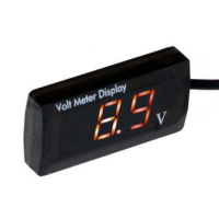 DMS-504 Цифровой LED вольтметр DC 5-150В, QH-5729, красный, в комплекте держатель RUICHI pe438568 фото
