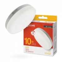 Лампа светодиодная LED-GX53-VC 10Вт таблетка 3000К тепл. бел. GX53 950лм 230В 4690612020754 IN HOME pe575272 фото