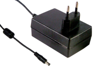 GST18E28-P1J AC-DC, 18Вт, вход 85...264B AC 47...63 Гц,, выход 28B/0.64A, изоляция 3000В AC, 79x54x33мм, -30...+70°С, выходной разъем 11, диам. 5.5х2.1мм Mean Well pe402473 фото